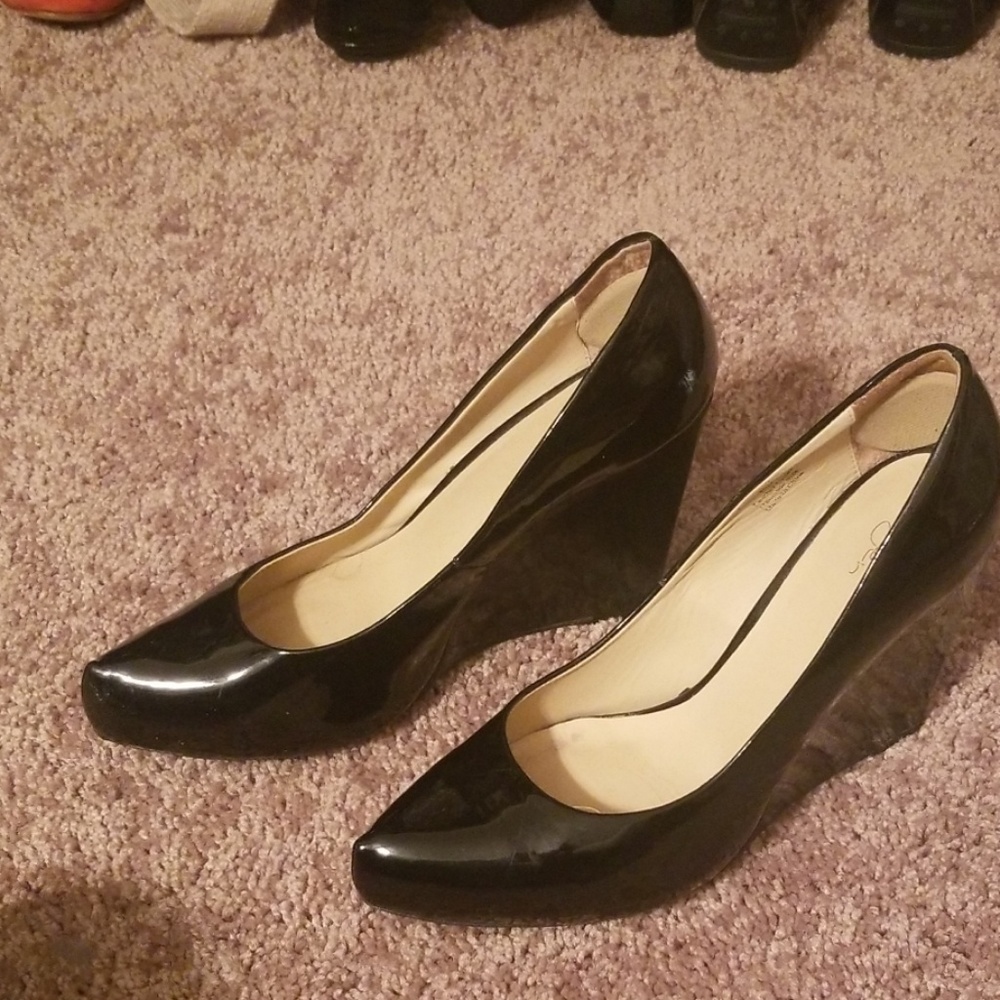 Halogen Black Wedges